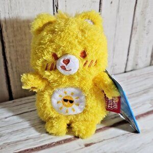 Care Bears Bum Bumz FUNSHINE Bear Yellow 4.5" Mini Plush BumBumz NEW NWT